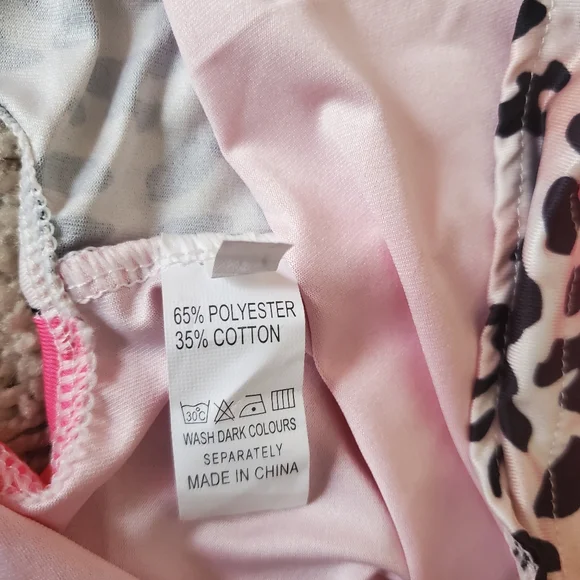 Women's Leopard One Piece Neck Tie Swimsuit Size Large - Picture 7 of 7